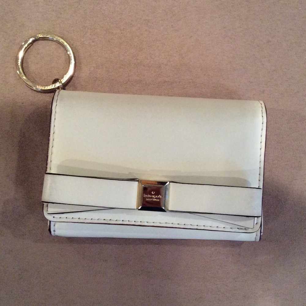 Kate Spade Leather Compact Bow Adornment Wallet - Picture 4 of 6